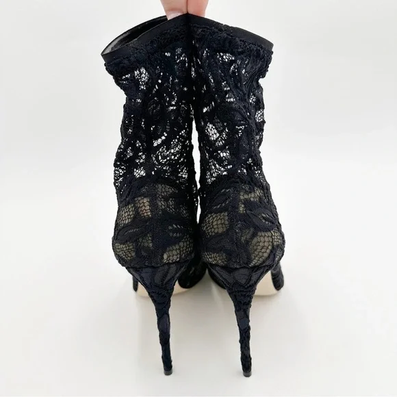 Dolce & Gabbana Lace Ankle Stretch Booties - Picture 8 of 15